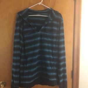 Blue and black light hoodie sweatshirt